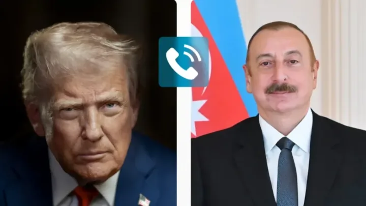 İlham Əliyevlə Donald Trampla danışdı